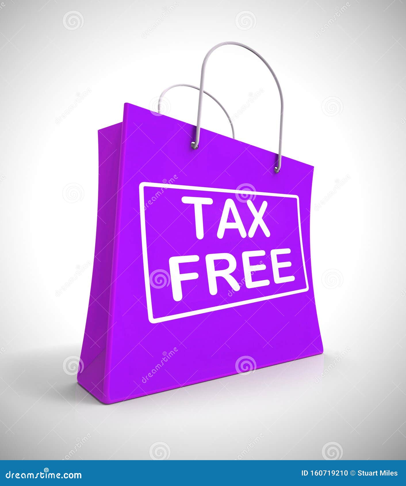 tax-free concept icon means no customs duty required - 3d 