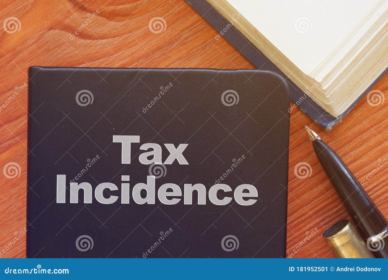 tax incidence is shown on the conceptual business photo