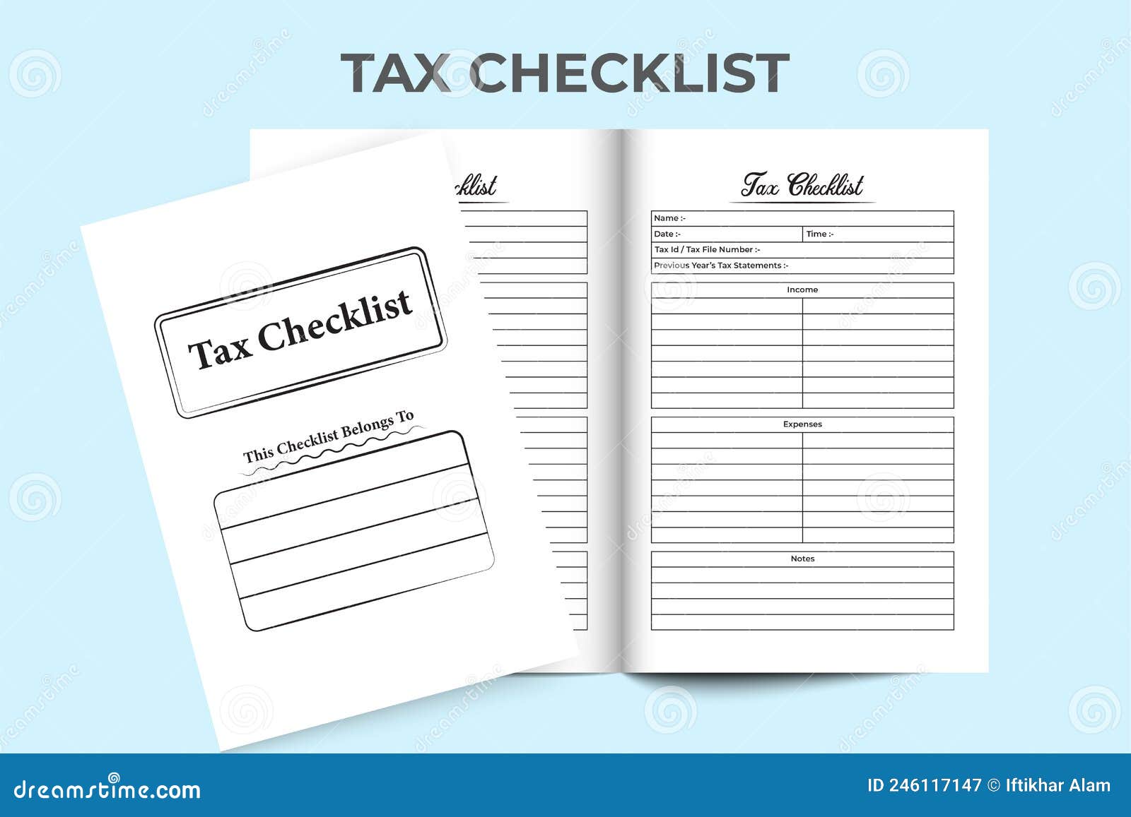 Tax Information Checklist KDP Interior. Tax Information and