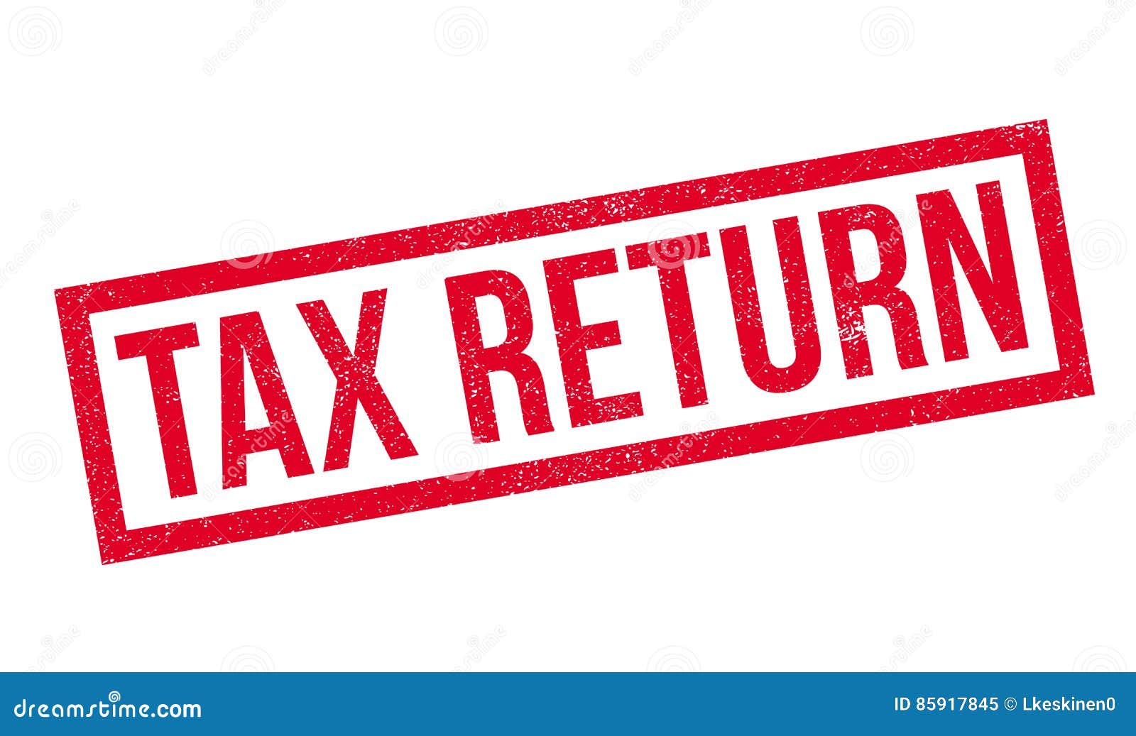 tax return rubber stamp