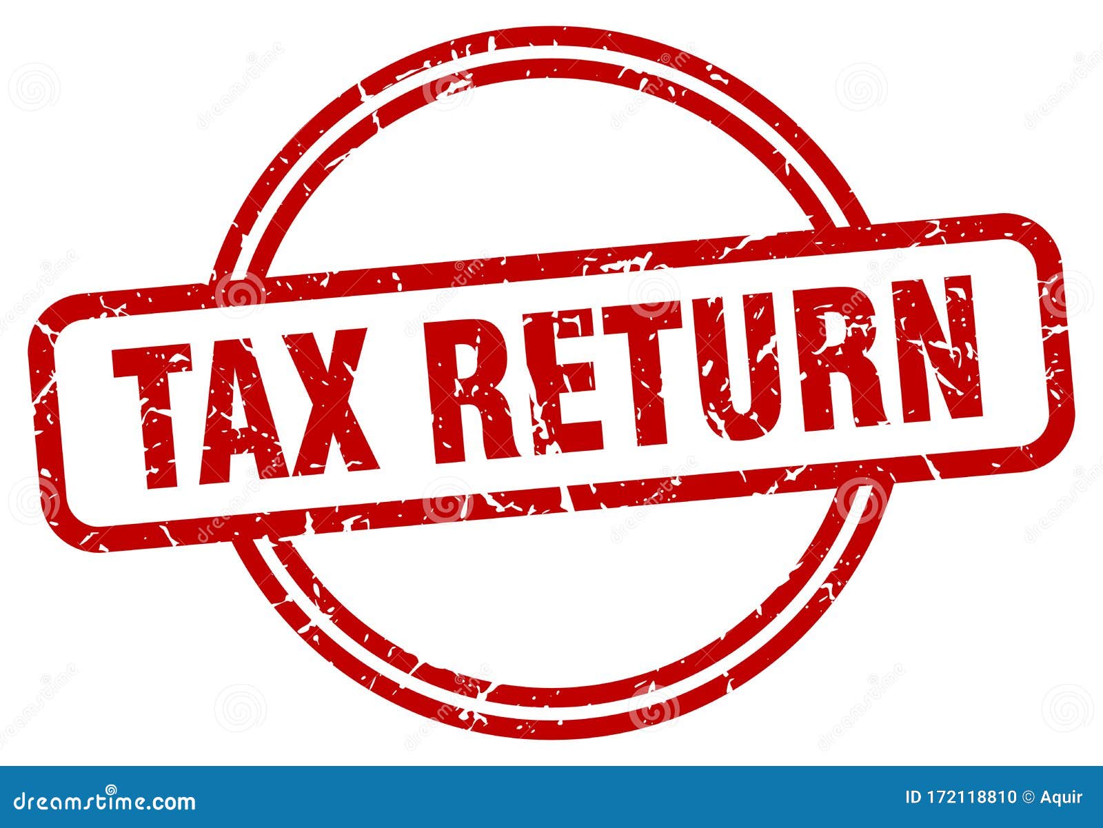 Tax Return Stamp. Tax Return Round Grunge Sign Stock Vector