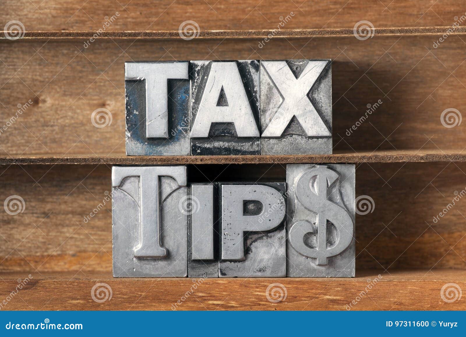 tax tips tray