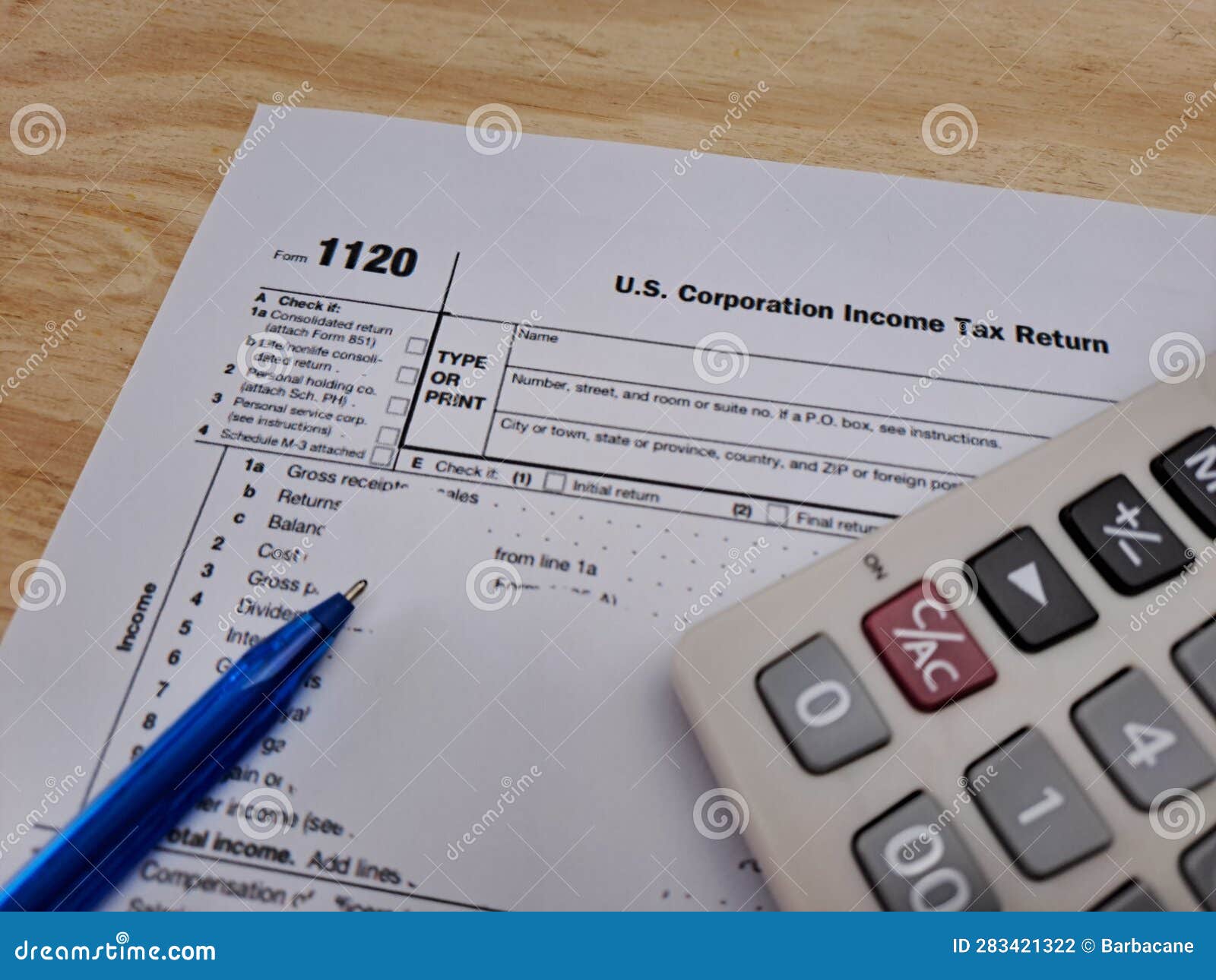 tax return form 1120, us individual tax return