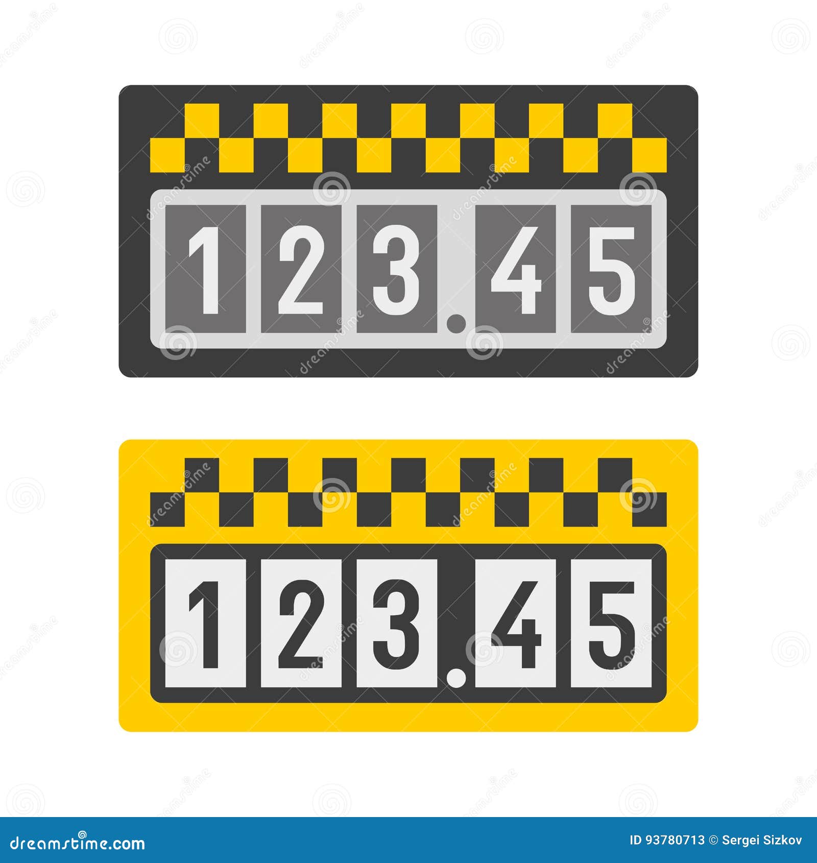 Taxameter Stock Illustrationen, Vektoren, & Kliparts - 1,197 Stock  Illustrationen