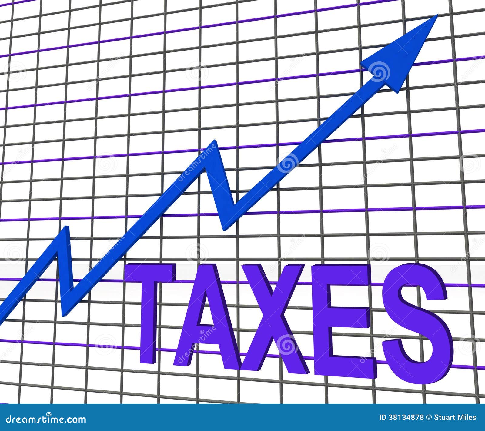 taxes-chart-graph-shows-increasing-tax-or-taxation-stock-illustration