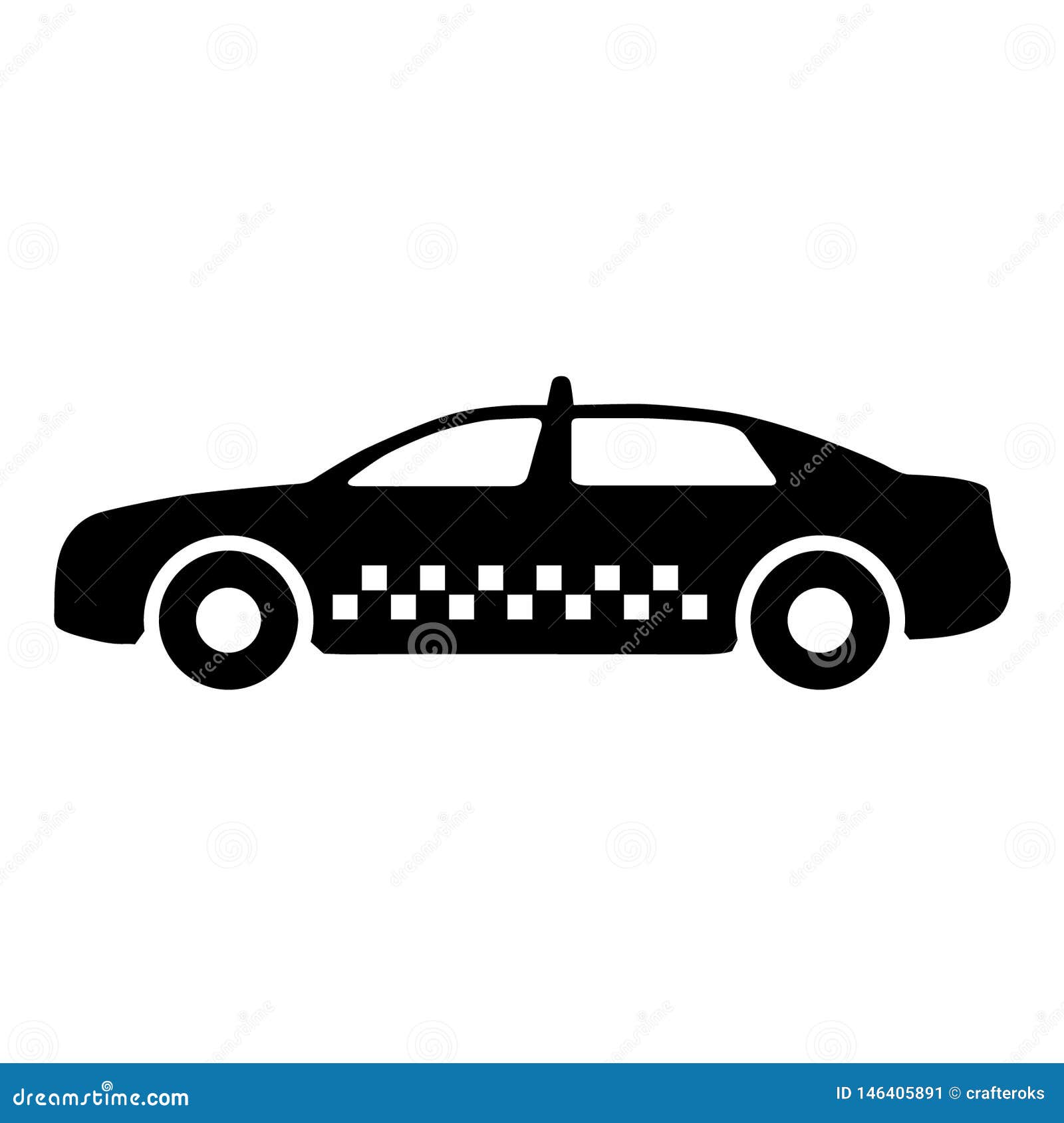 Taxi Cab Vector Eps Illustration by Crafteroks Stock Vector