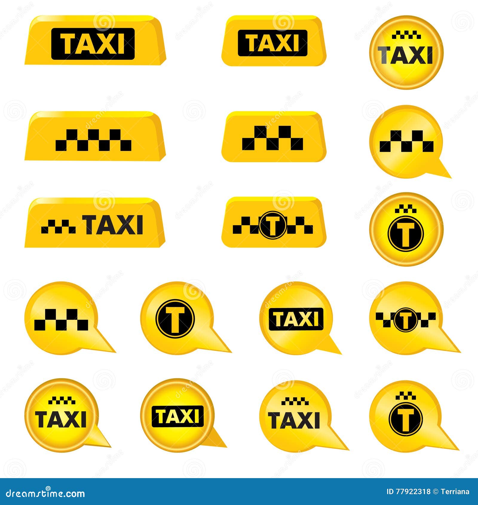 taxi header signs. taxi icon set. call taxi pointer and logos collection.