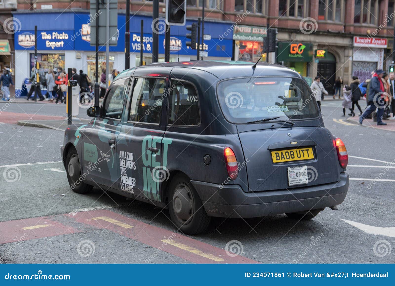 Taxi at Manchester England 8122019 Editorial Photo Image of britain