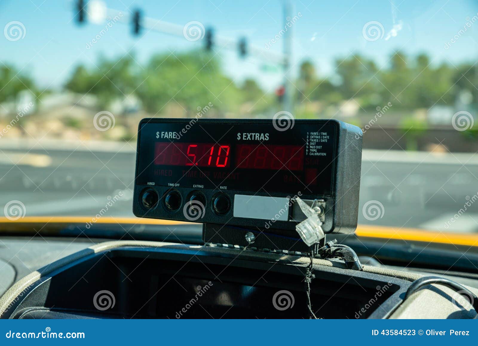Taxi Meter Stock Image 43584523