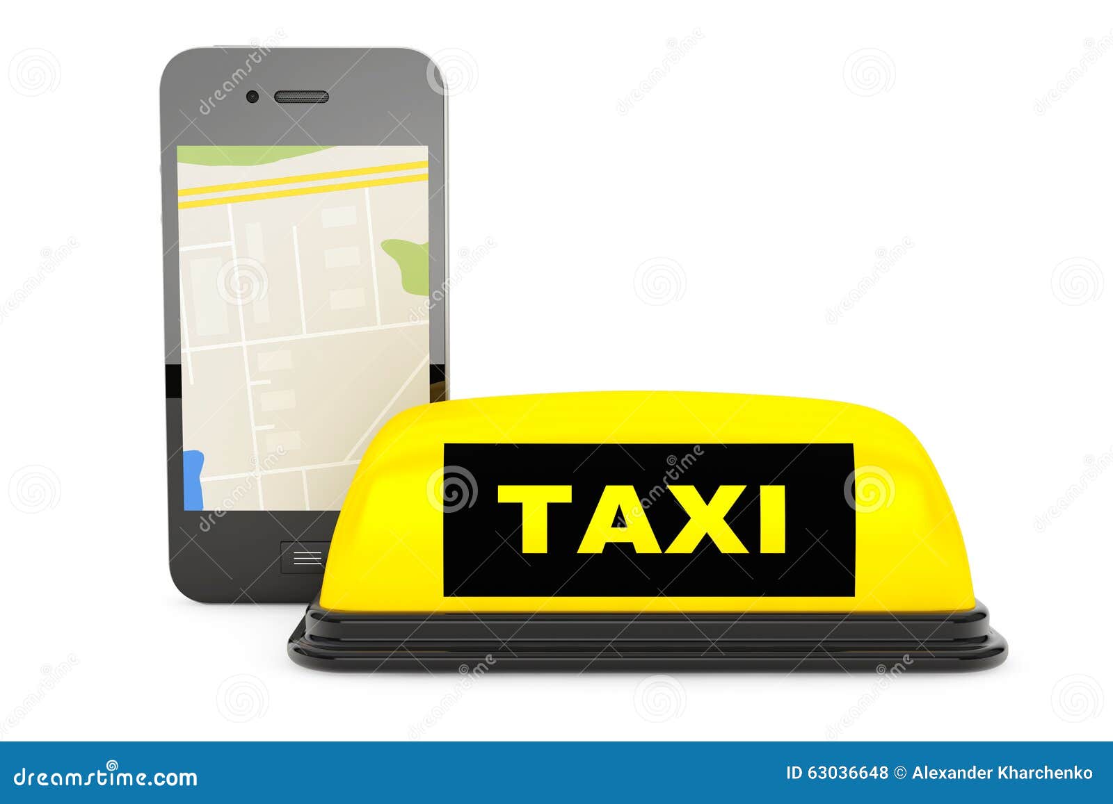 Taxi Zeichen Mit Handy Und Karte Stock Abbildung Illustration Von Taxi Handy 63036648