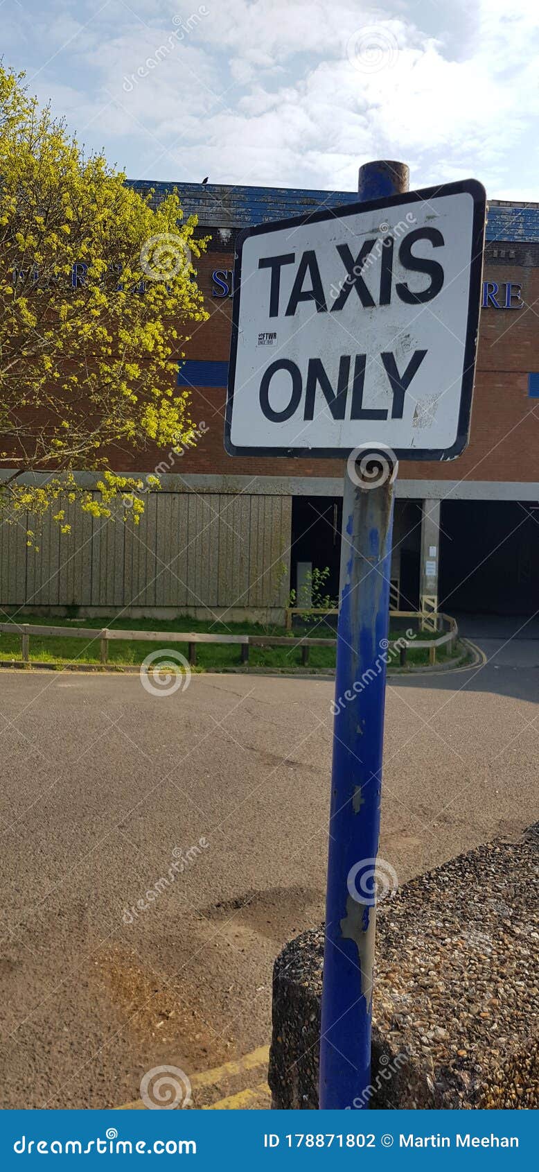 Taxis only sign. stock photo. Image of banner, number 178871802