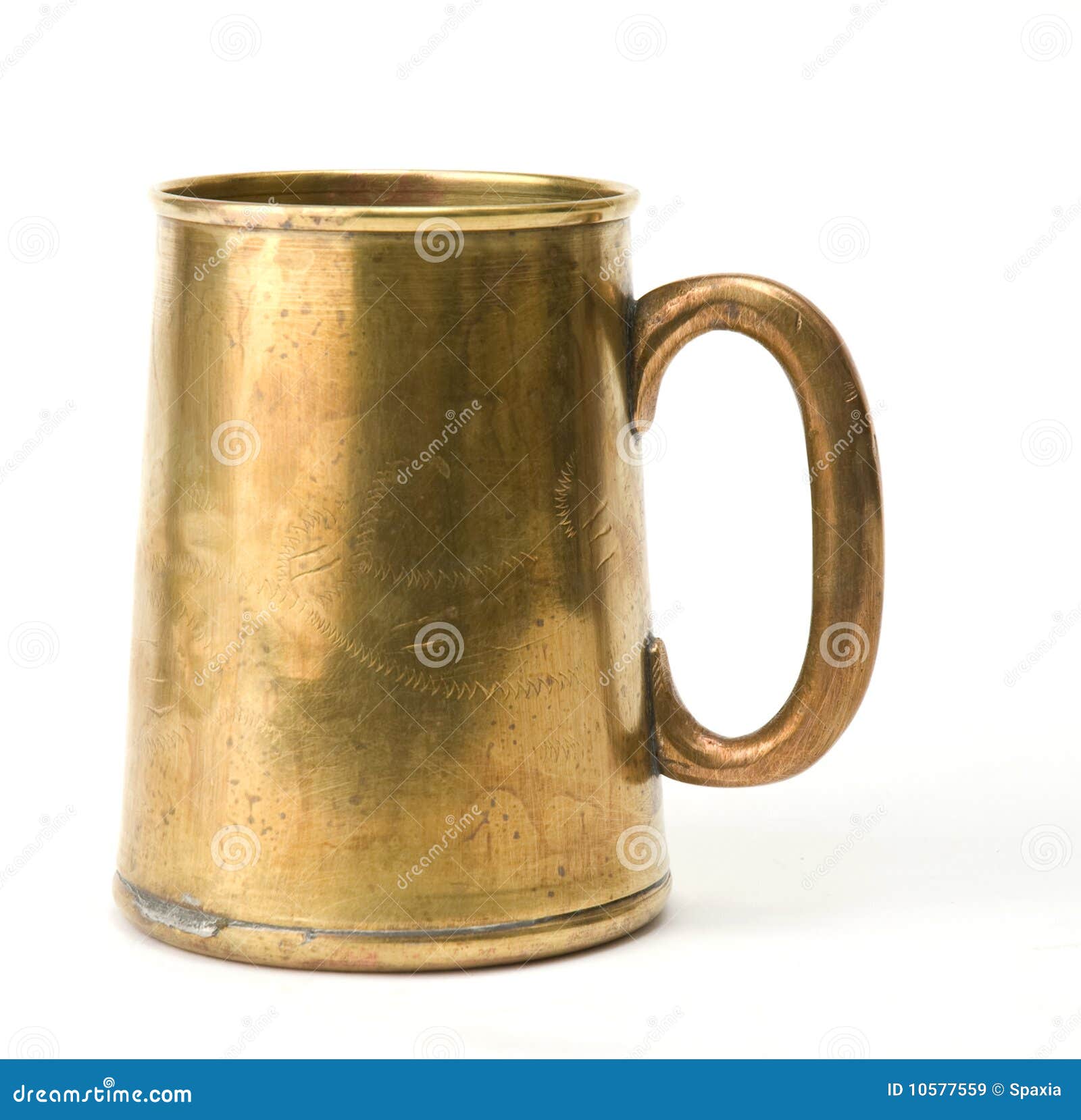 Taza del metal imagen de archivo. Imagen de envase, recipiente 10577559