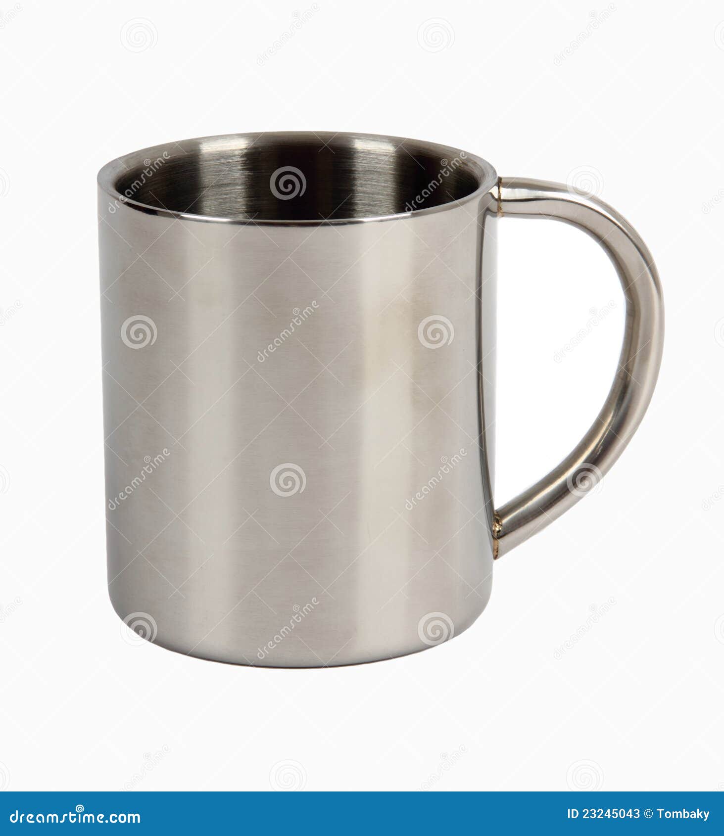 Taza del metal imagen de archivo. Imagen de nadie, acero 23245043