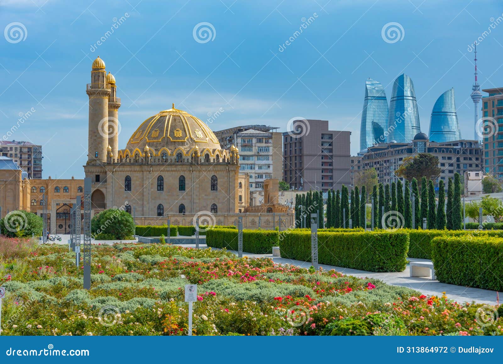 taza pir mosque in baku, azerbaijan