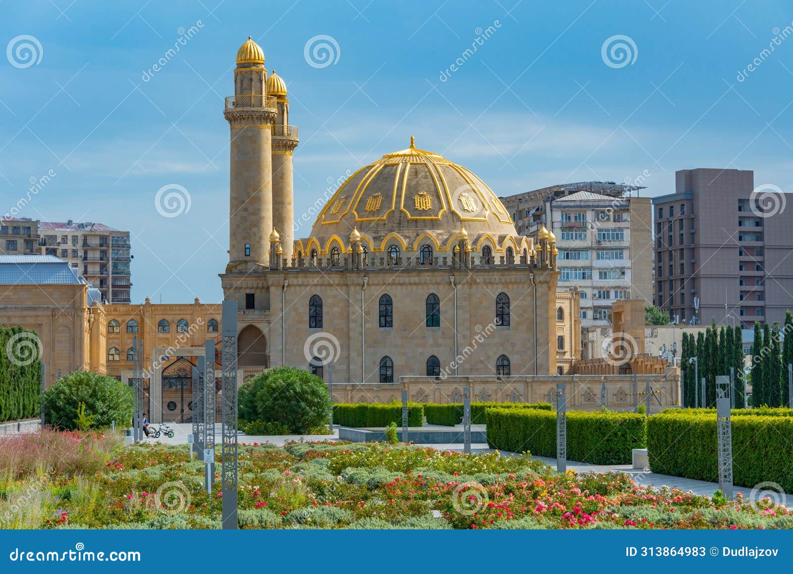 taza pir mosque in baku, azerbaijan