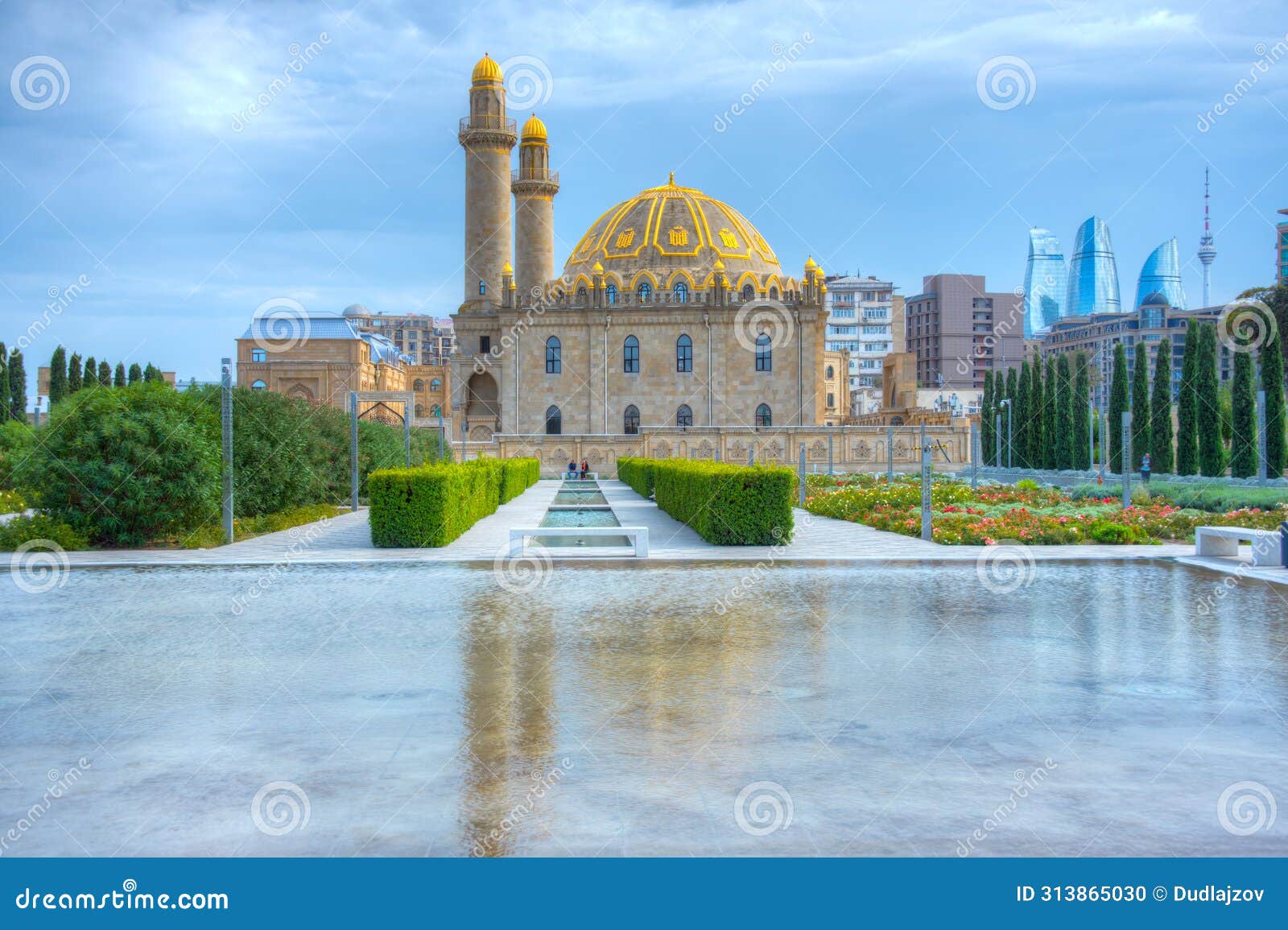 taza pir mosque in baku, azerbaijan