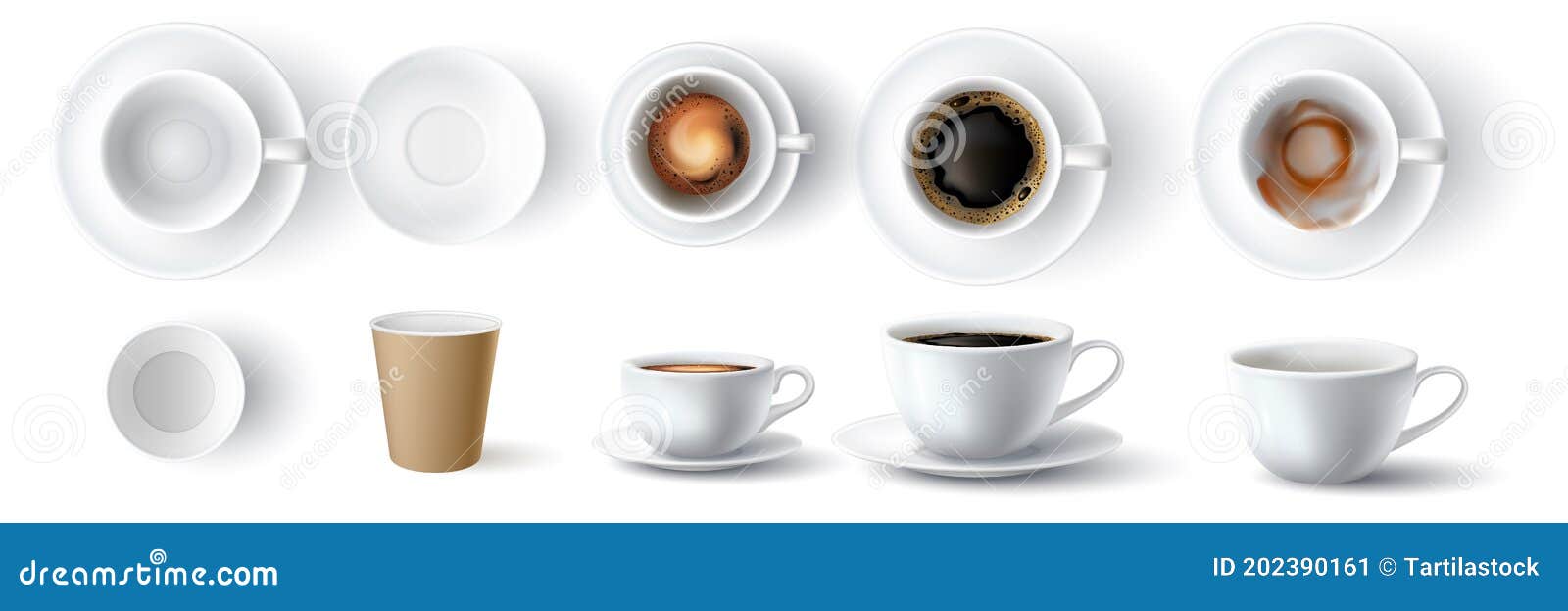 Tazas Grandes De Cerámica Blanca Grandes Para Capuchino, Caf