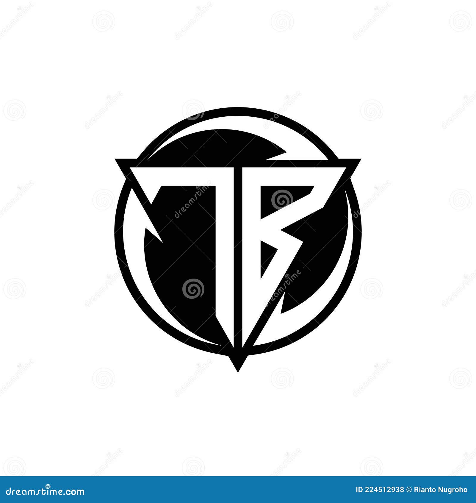 TB Logo monogram gaming with hexagon geometric shape design template Stock  Photo - Alamy