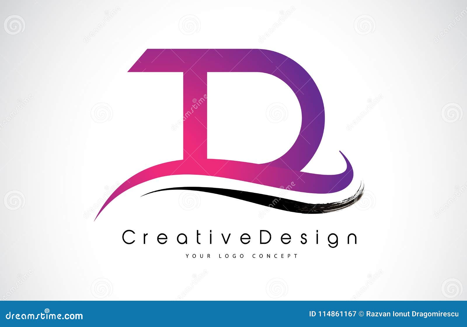 TD T D Letter Logo Design. Creative Icon Modern Letters Vector L Stock ...