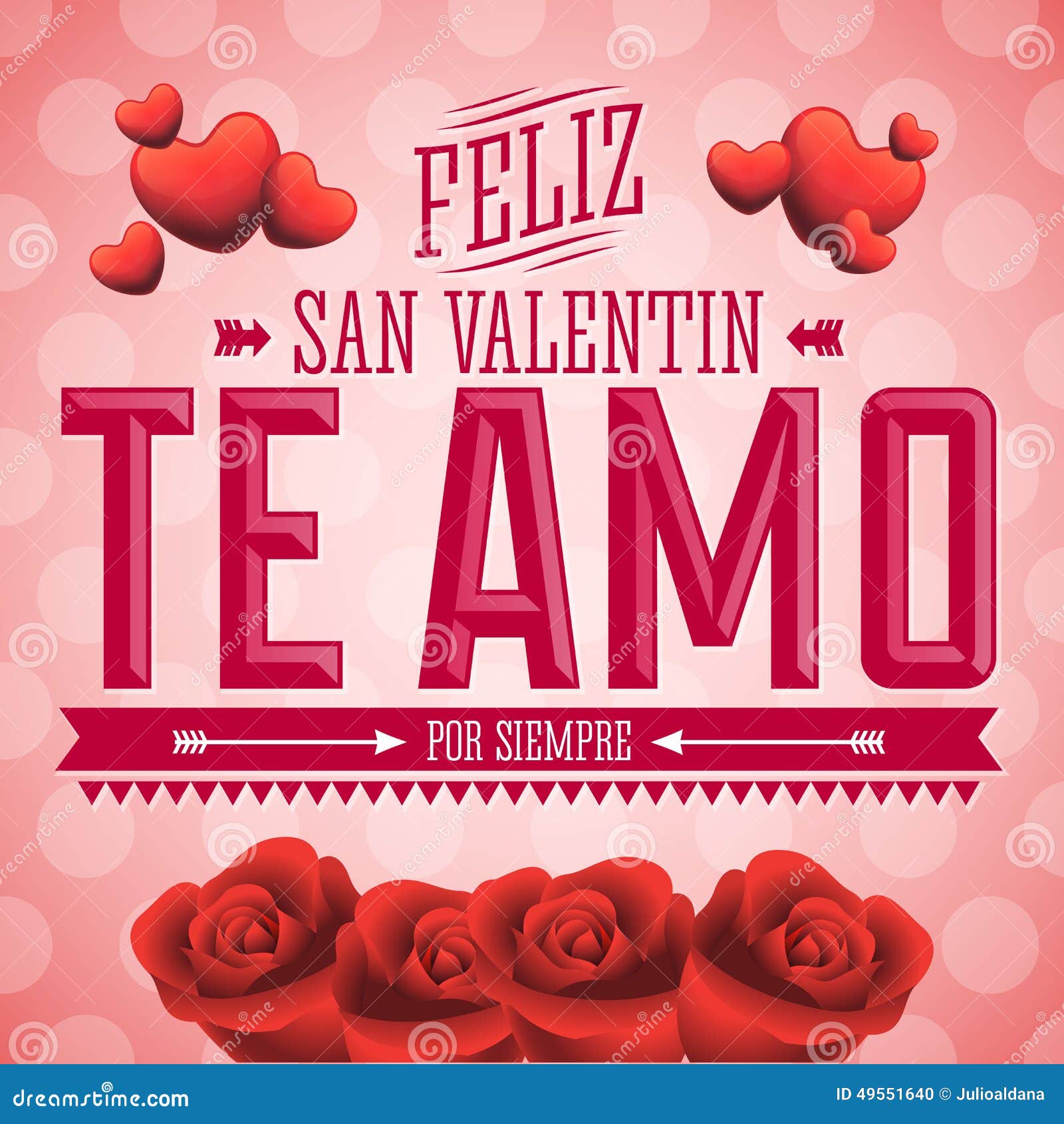 Te Amo Feliz San Valentin I Liefde U De Gelukkige Spaanse