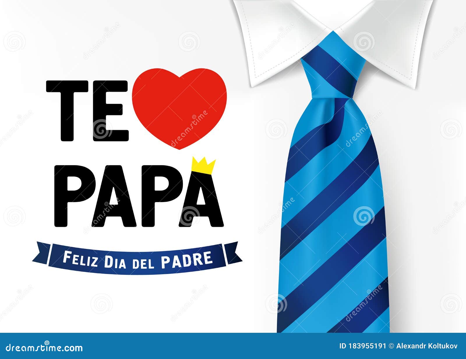 Te Amo Papa, Feliz Dia Del Padre Spanish Typography I Love You Dad Stock  Vector - Illustration of card, celebration: 183955191