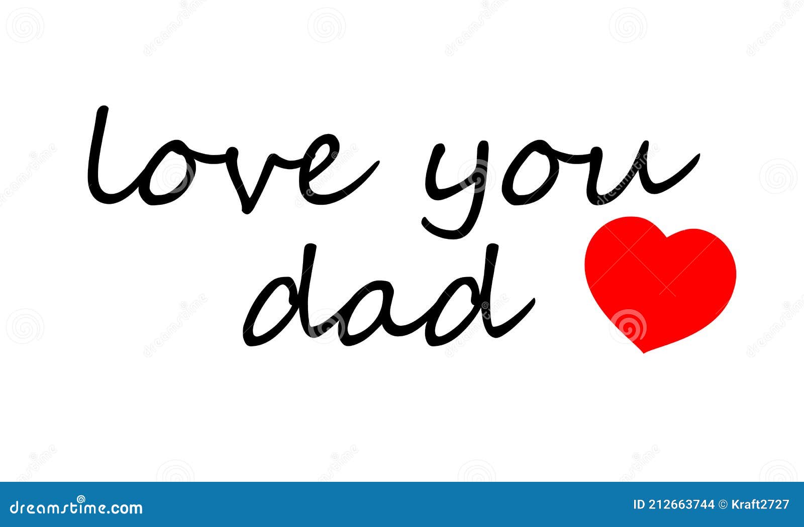 Te Amo Papi Tipografia De Mano Ilustración del Vector Ilustración de