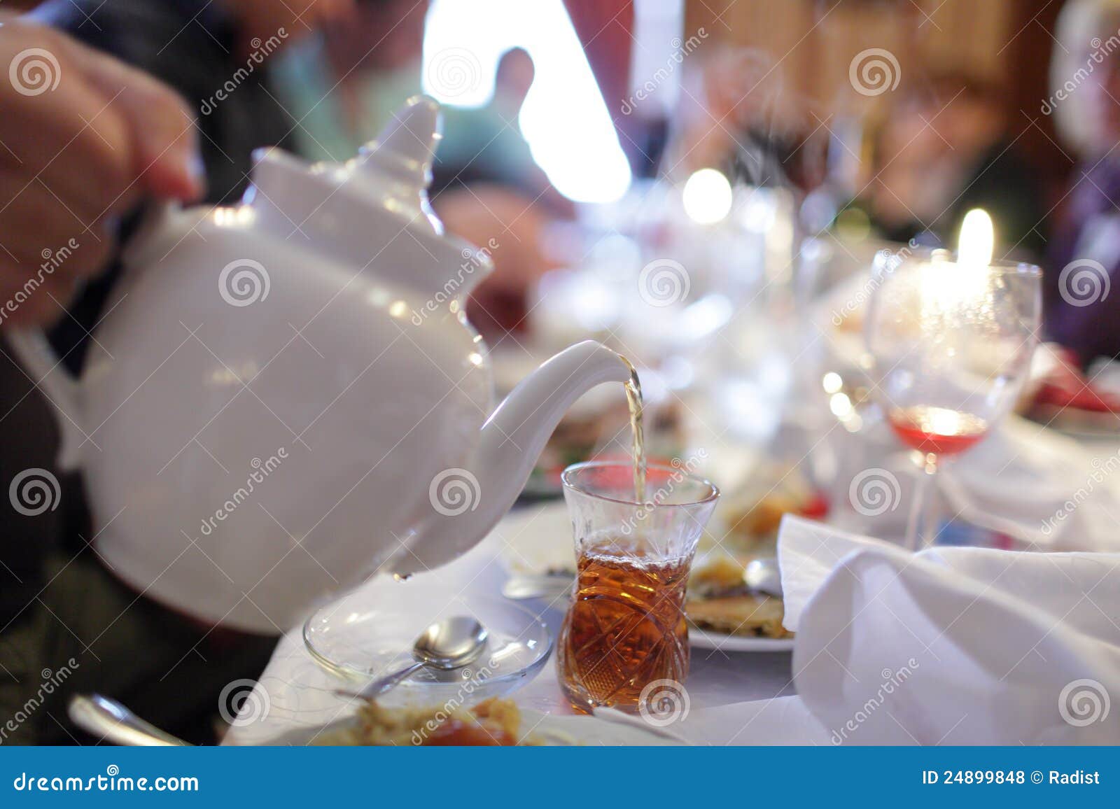 Tea in asian restaurant stock photo. Image of restaurant 24899848