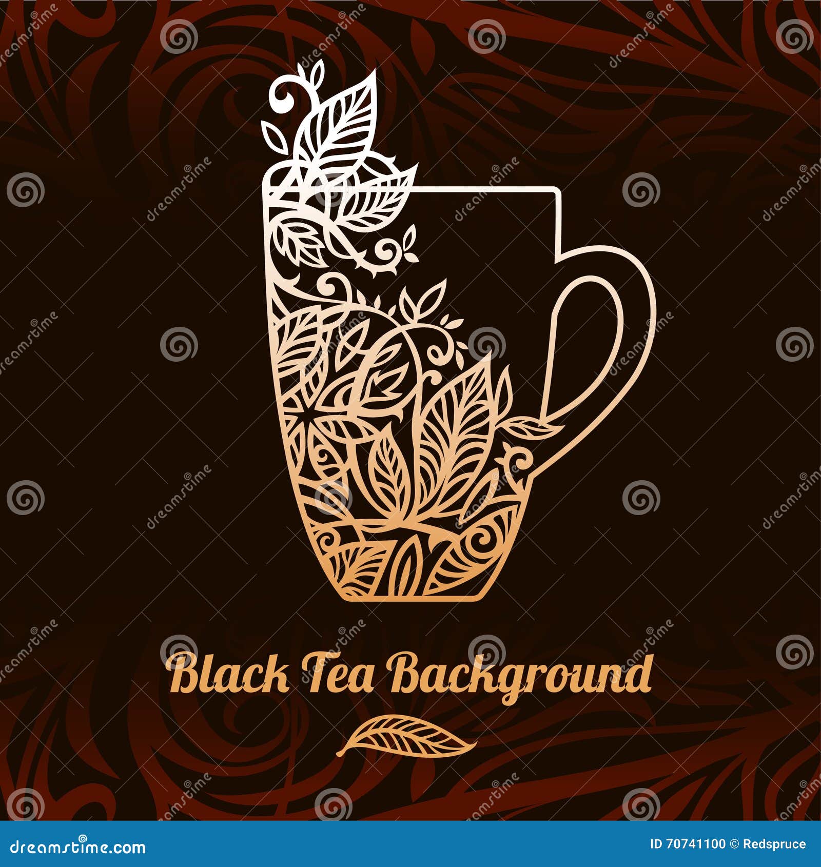 Tea Background, Vector Illustration Stock Vector - Illustration of
