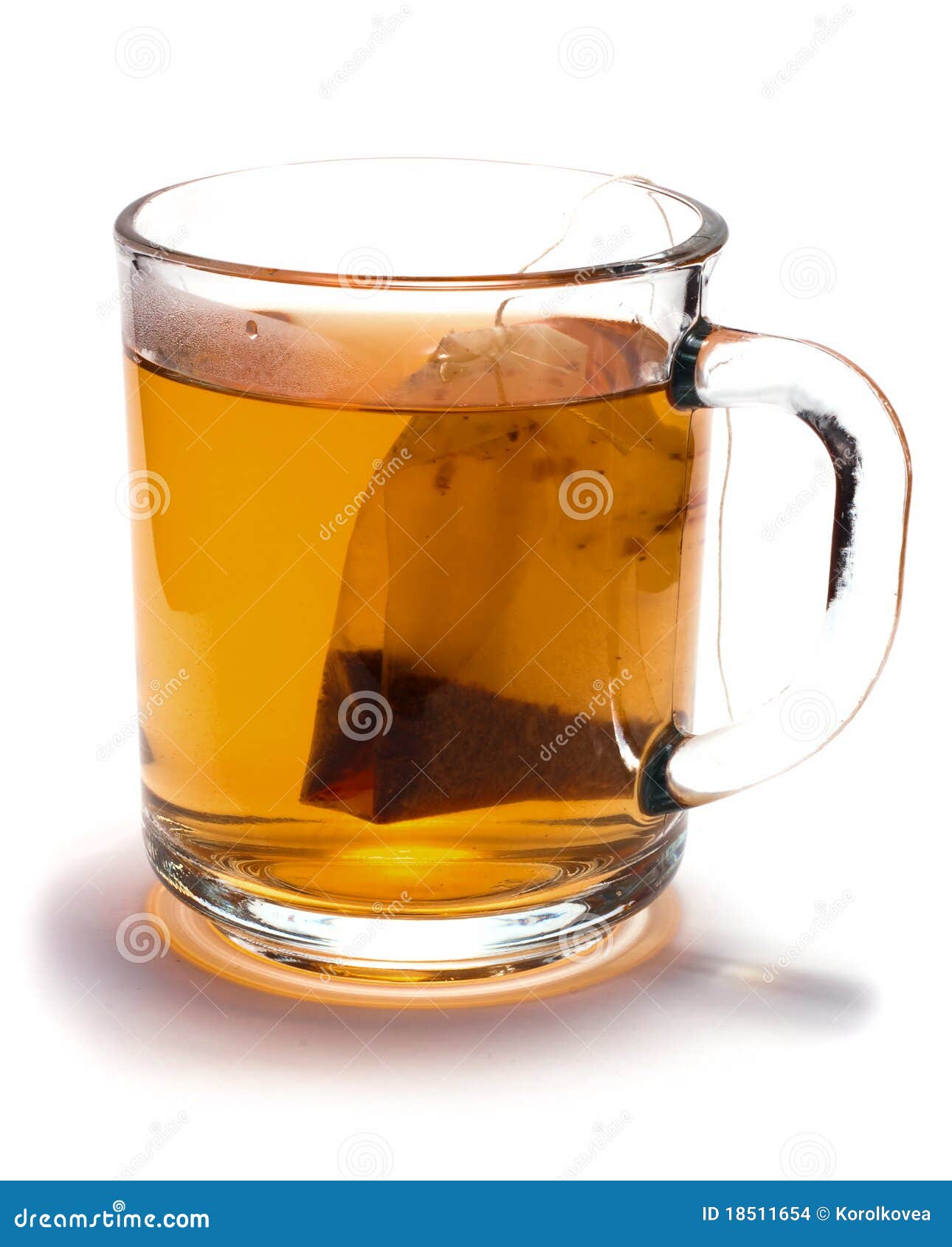 Tea bag in the cup stock photo. Image of transparent 18511654