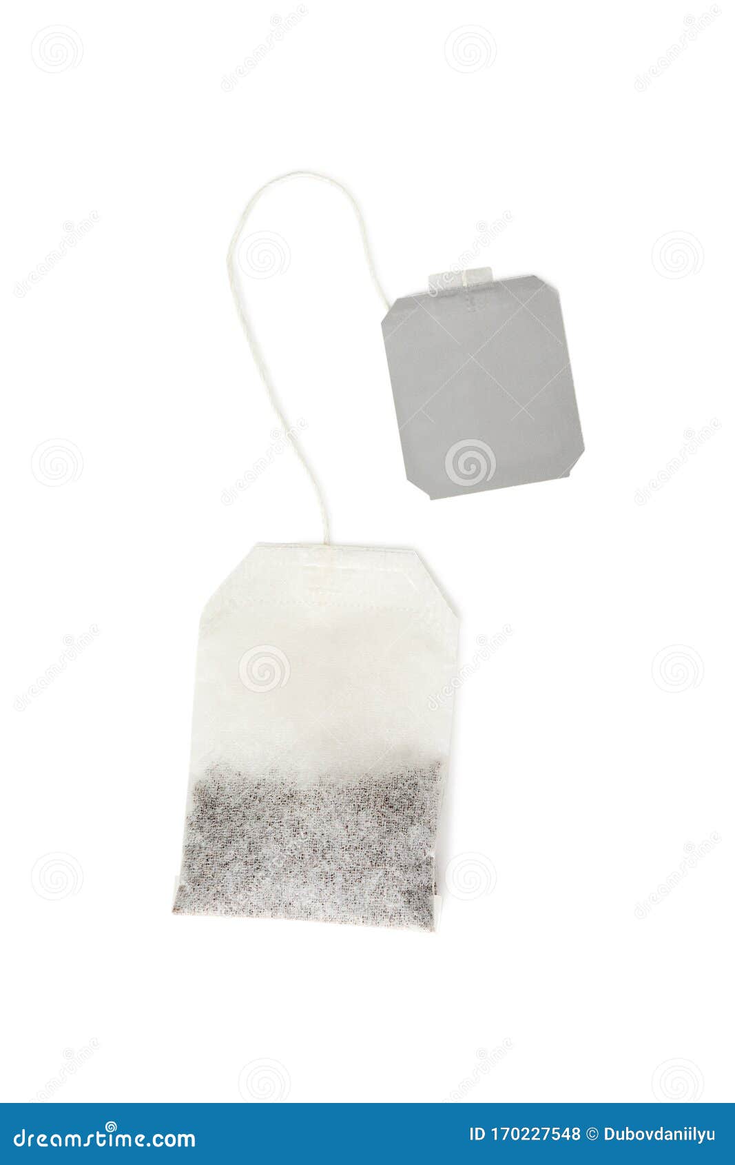 Tea bag isolated on white stock photo. Image of food 170227548