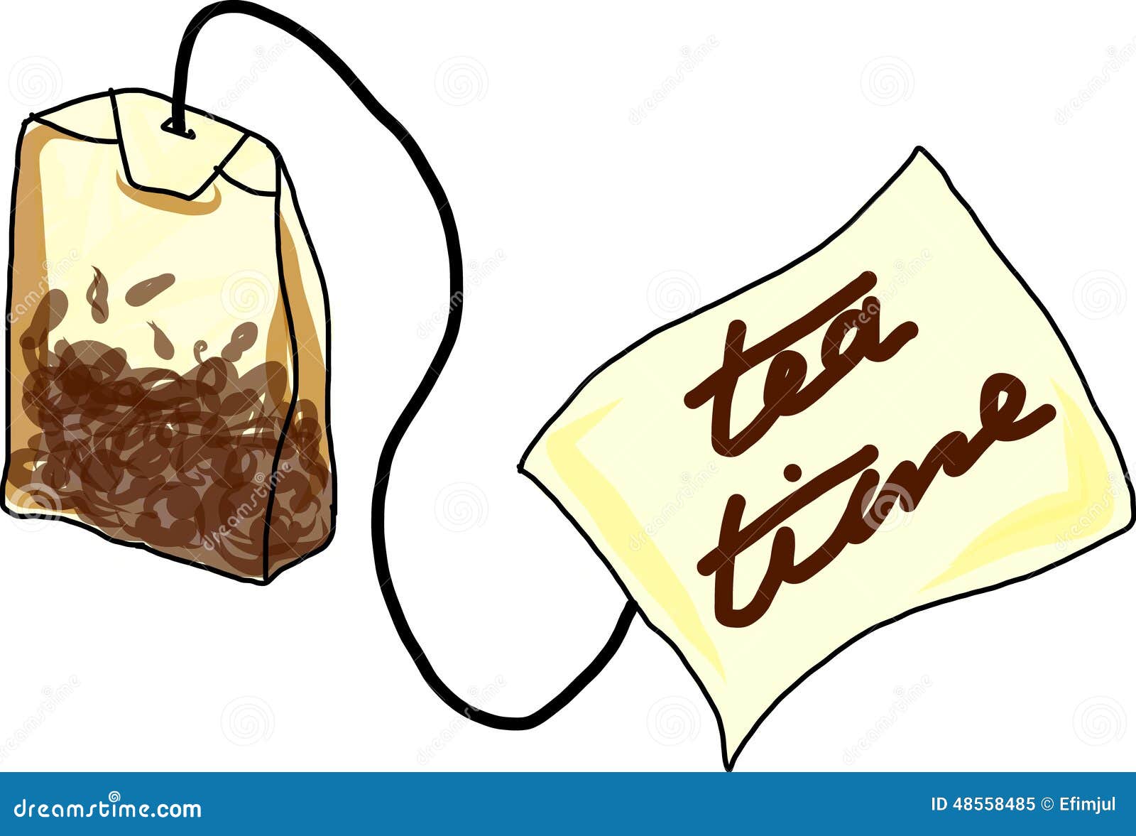 Tea bag stock vector. Illustration of mint, equipment 48558485