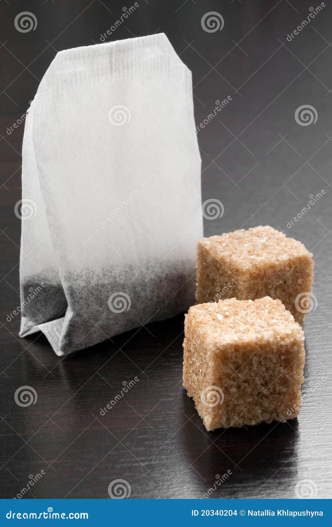 Tea Bag with Lumps of Sugar Stock Photo Image of beverage, teatime