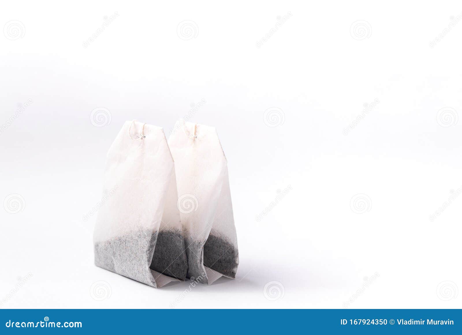 Tea Bags on a White Background Stock Photo Image of beverage, ceylon