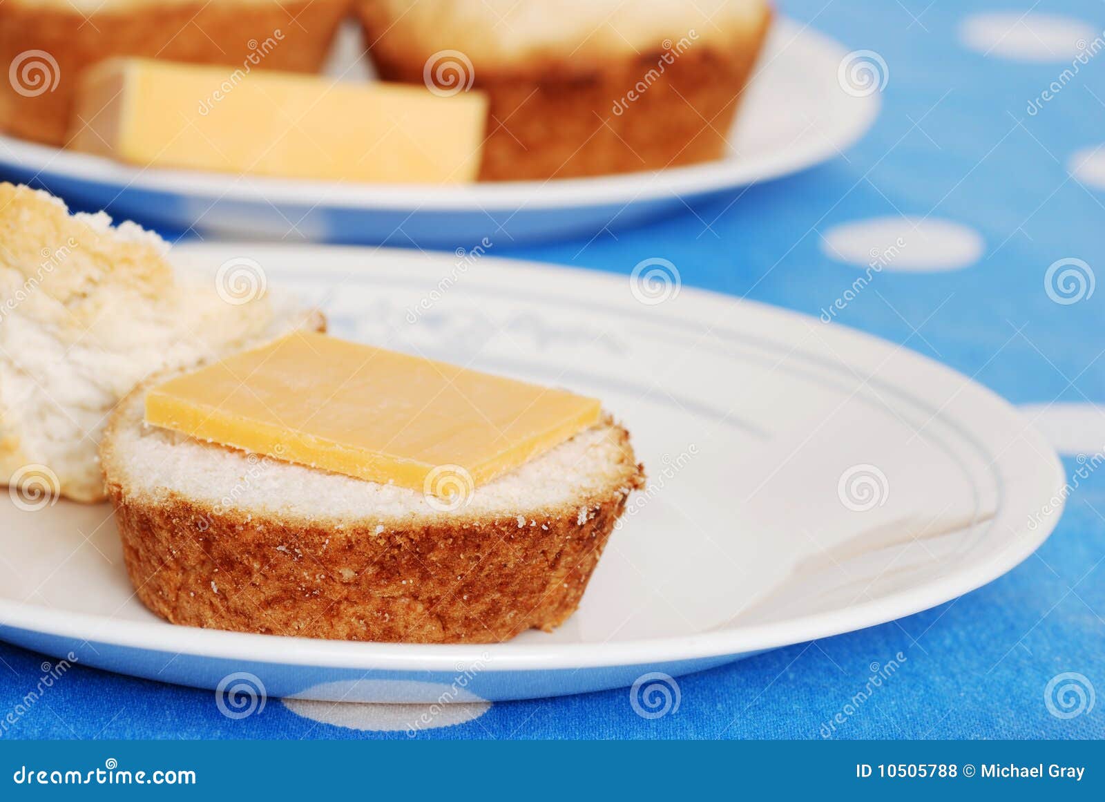 Tea biscuits and cheese stock photo. Image of diet, closeup 10505788