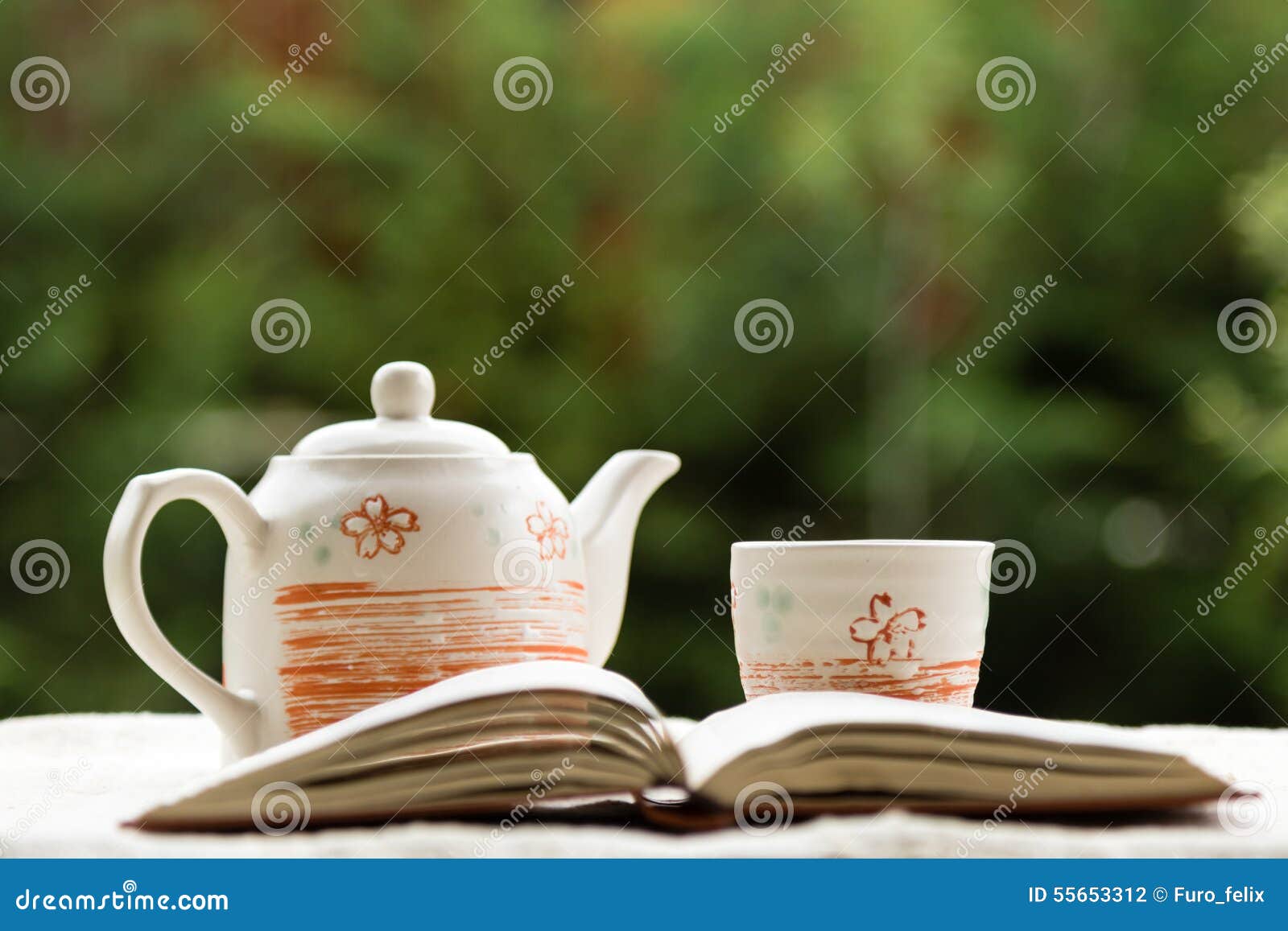Tea and book stock photo. Image of learning, color, saucer 55653312
