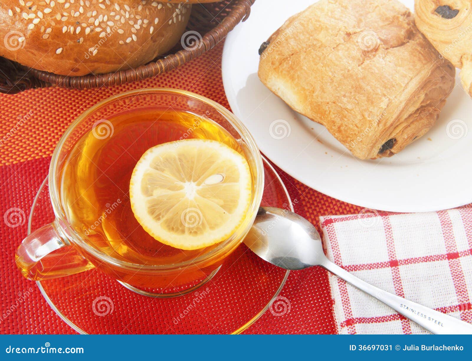 Tea breakfast stock image. Image of brown, bakery, homemade 36697031