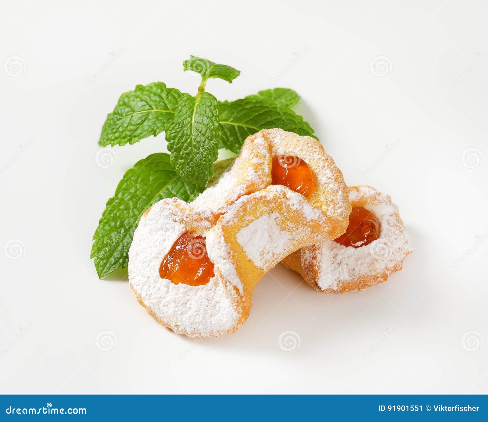 Tea cakes with jam filling stock image. Image of background 91901551