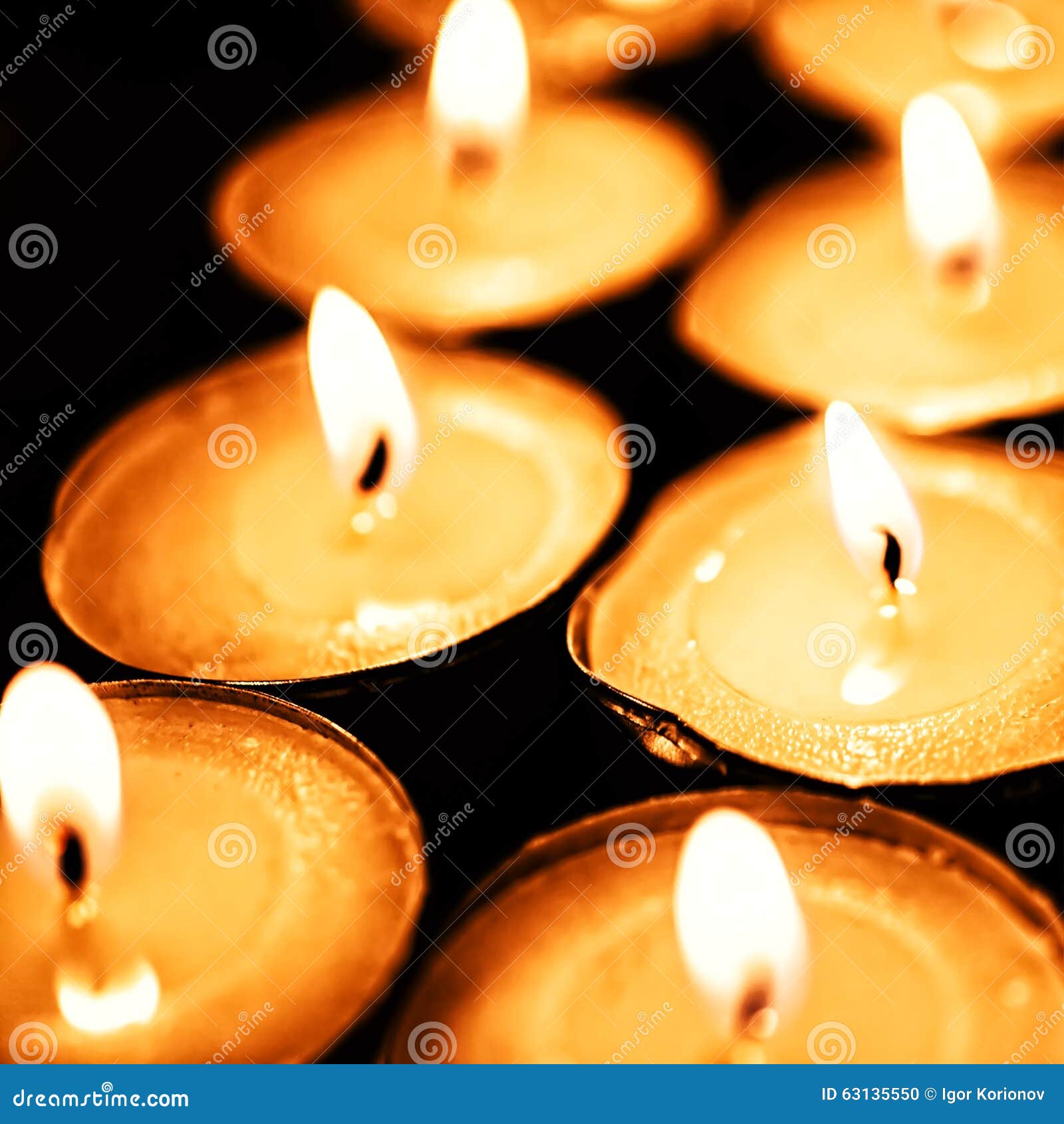 Tea candles stock photo. Image of light, memories, color 63135550