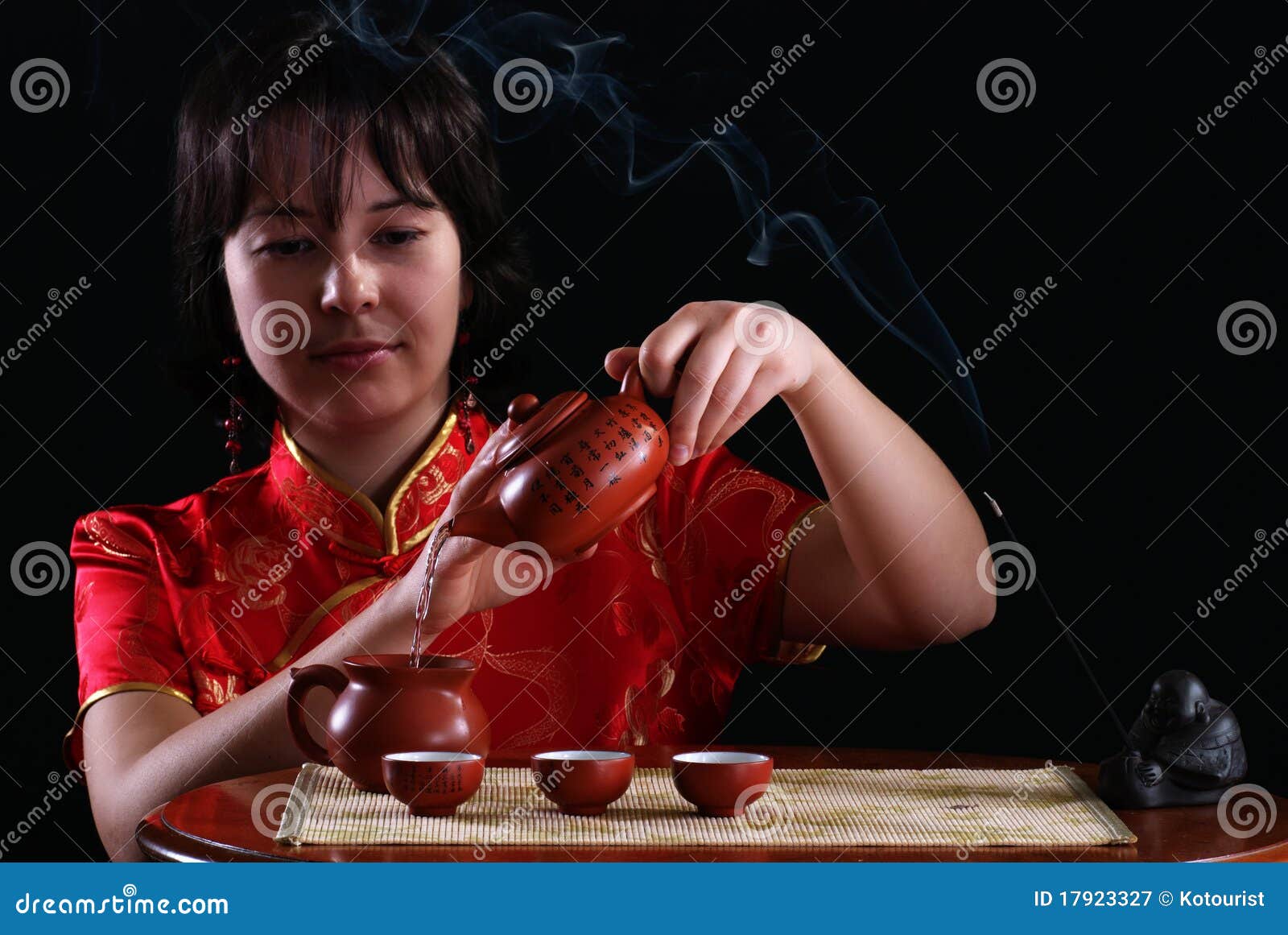 Tea ceremony stock image. Image of suit, authentic, female 17923327