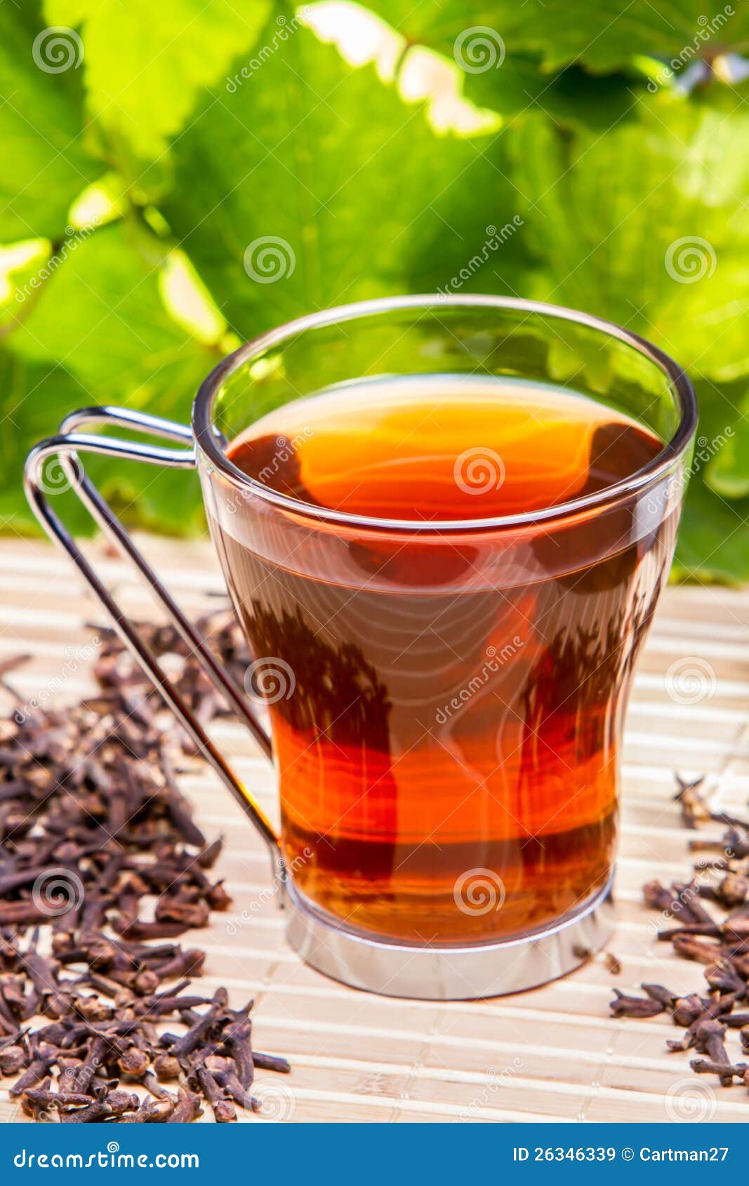 Tea with cloves stock image. Image of desk, leaf, warm 26346339