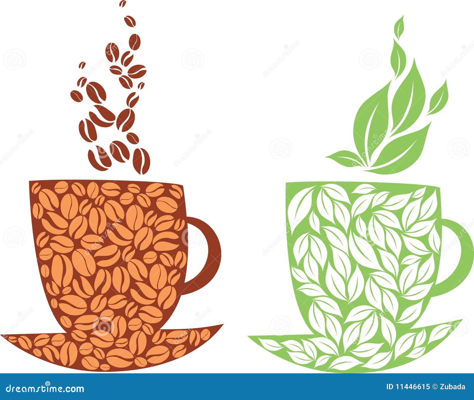 Tea or coffee stock vector. Illustration of steam, picture ...