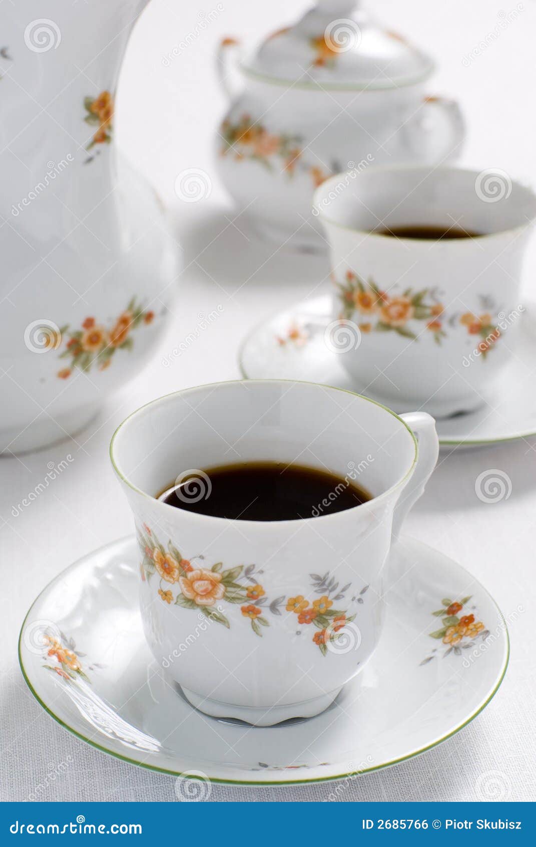 Tea or coffee set stock photo. Image of drink, refreshing 2685766