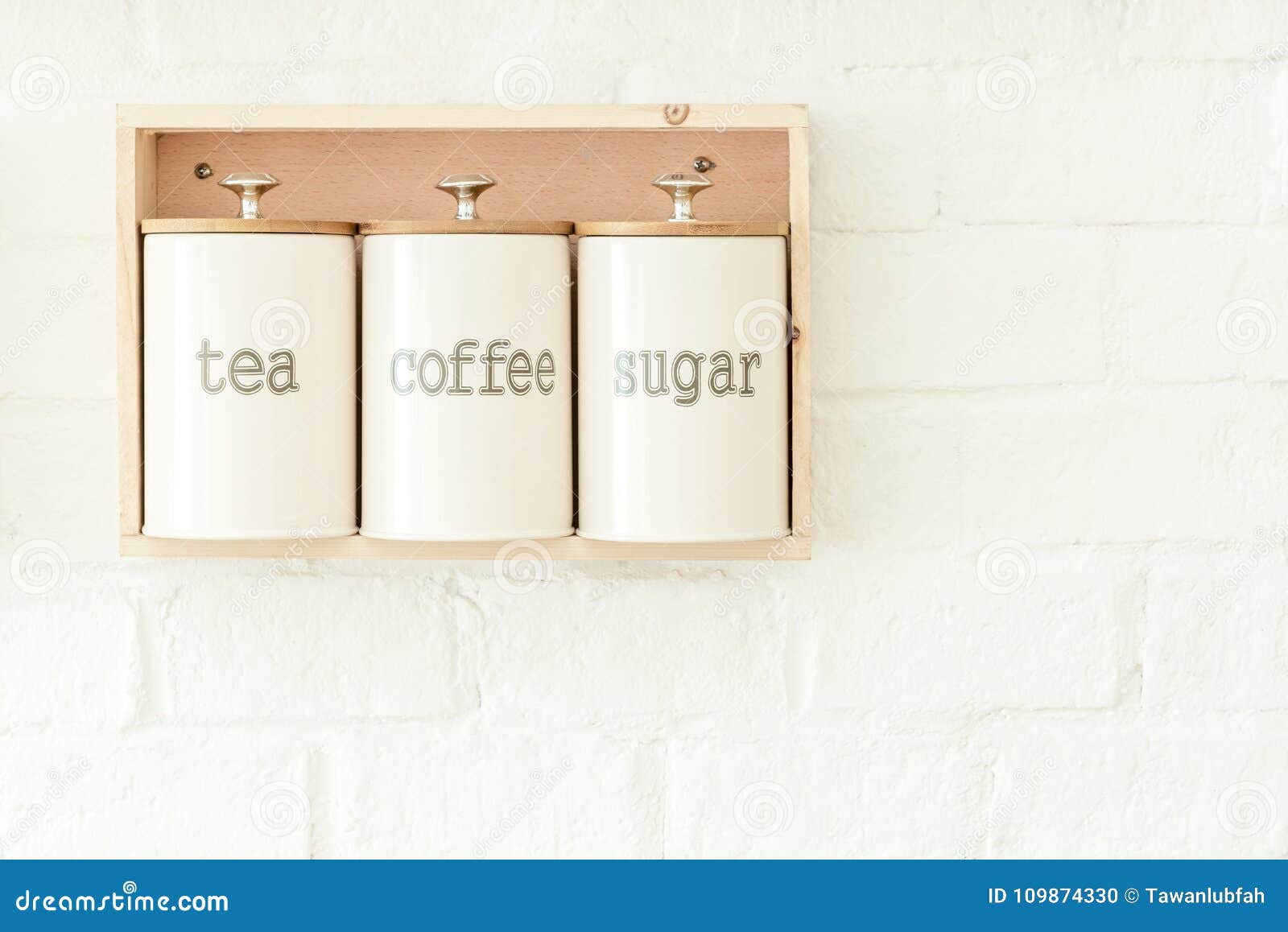 wall mounted tea coffee sugar