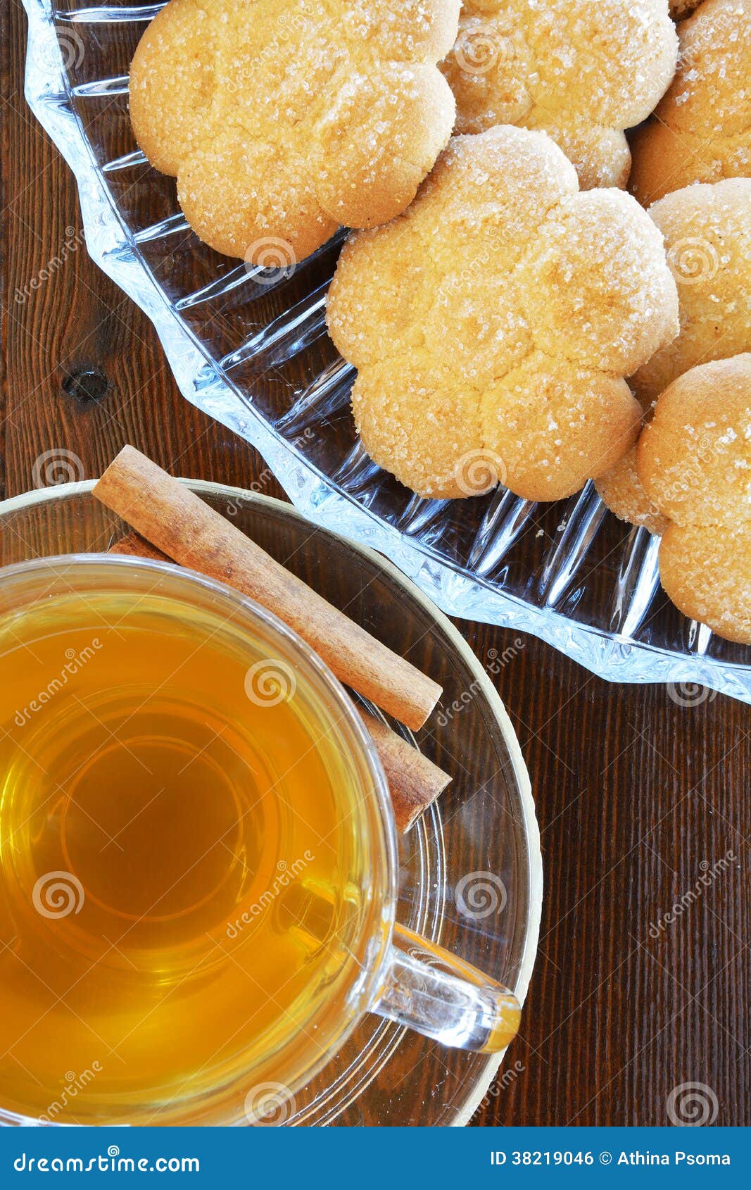 Tea with cookies stock photo. Image of dessert, baking 38219046