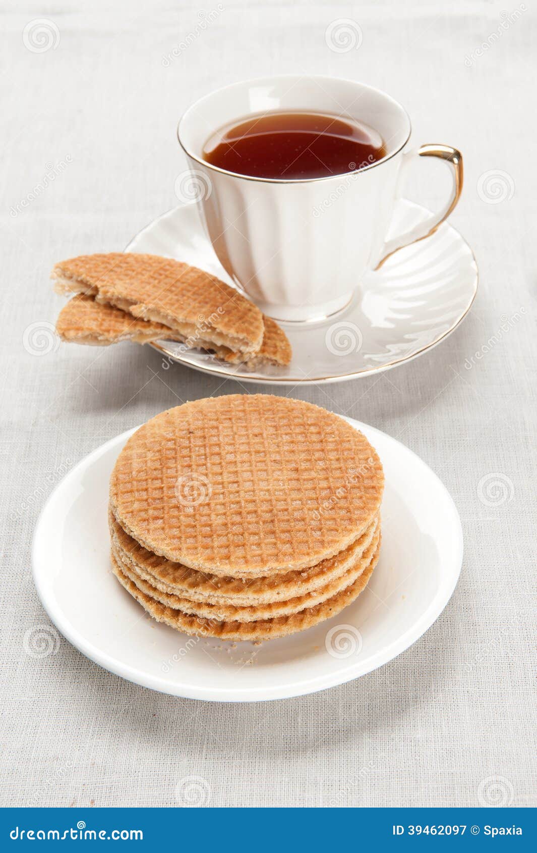 Tea cup with biscuits stock image. Image of biscuit, meal 39462097
