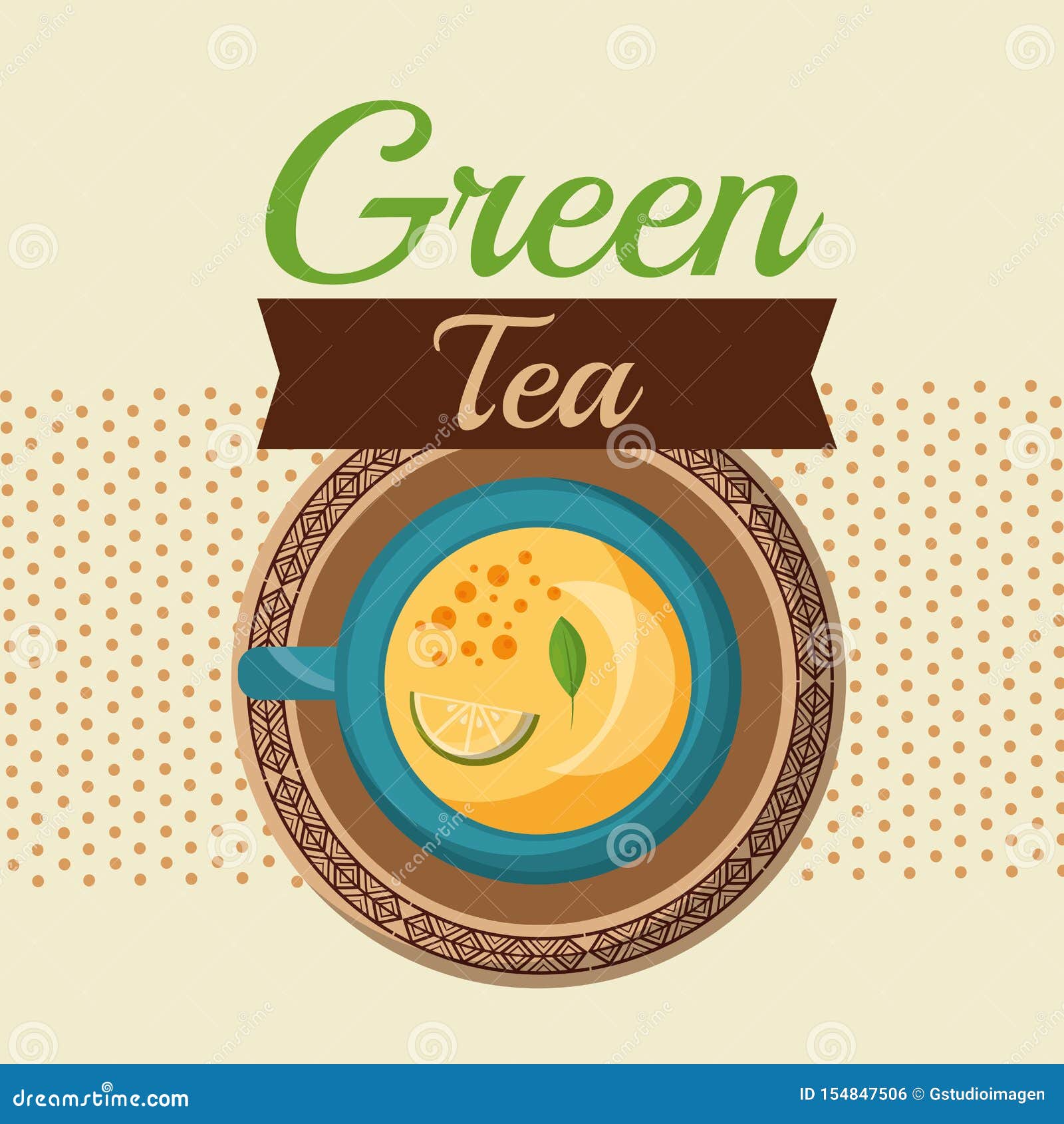 Tea cup vector design stock illustration. Illustration of breakfast