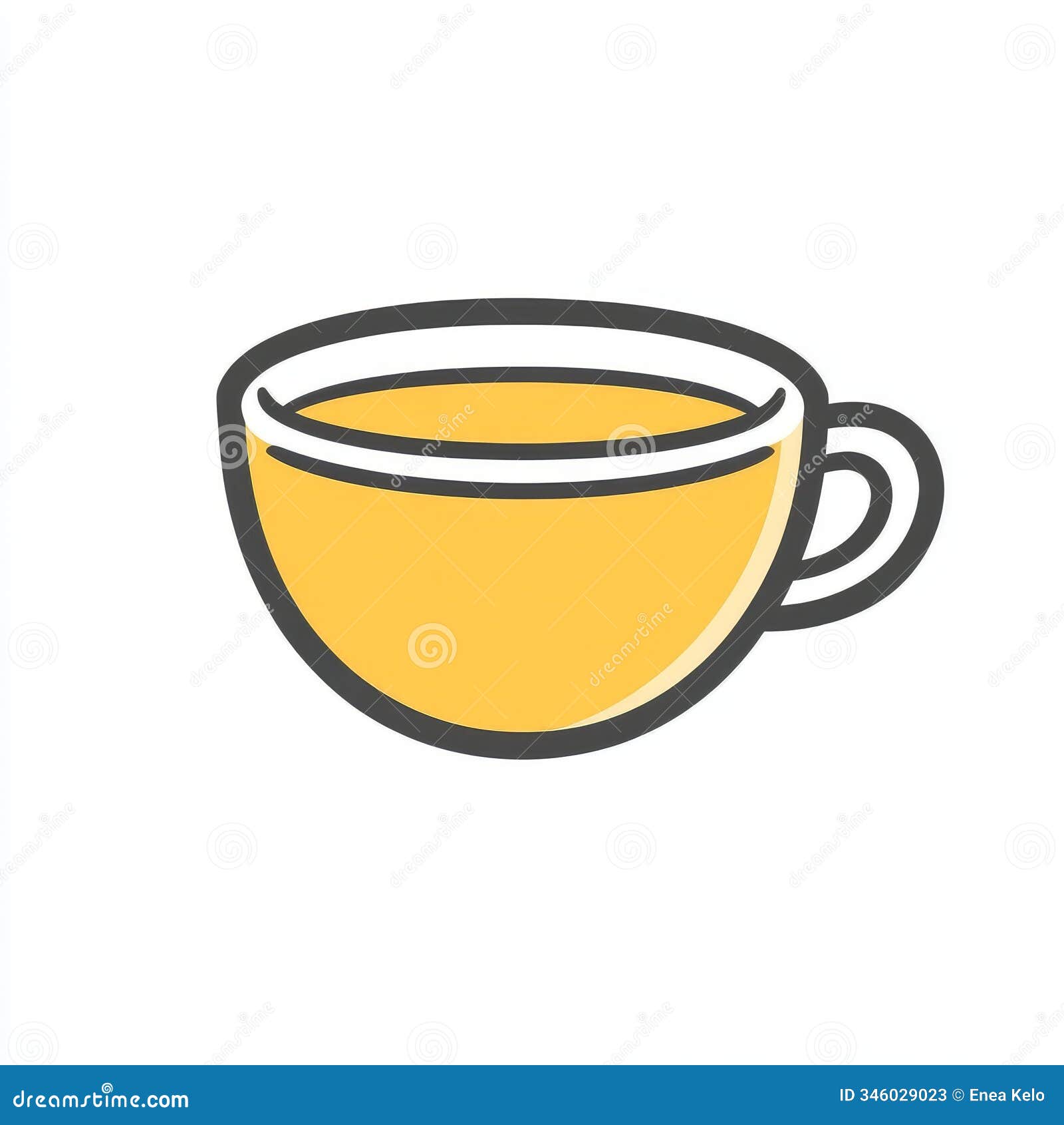 tea cup icon: minimalist 