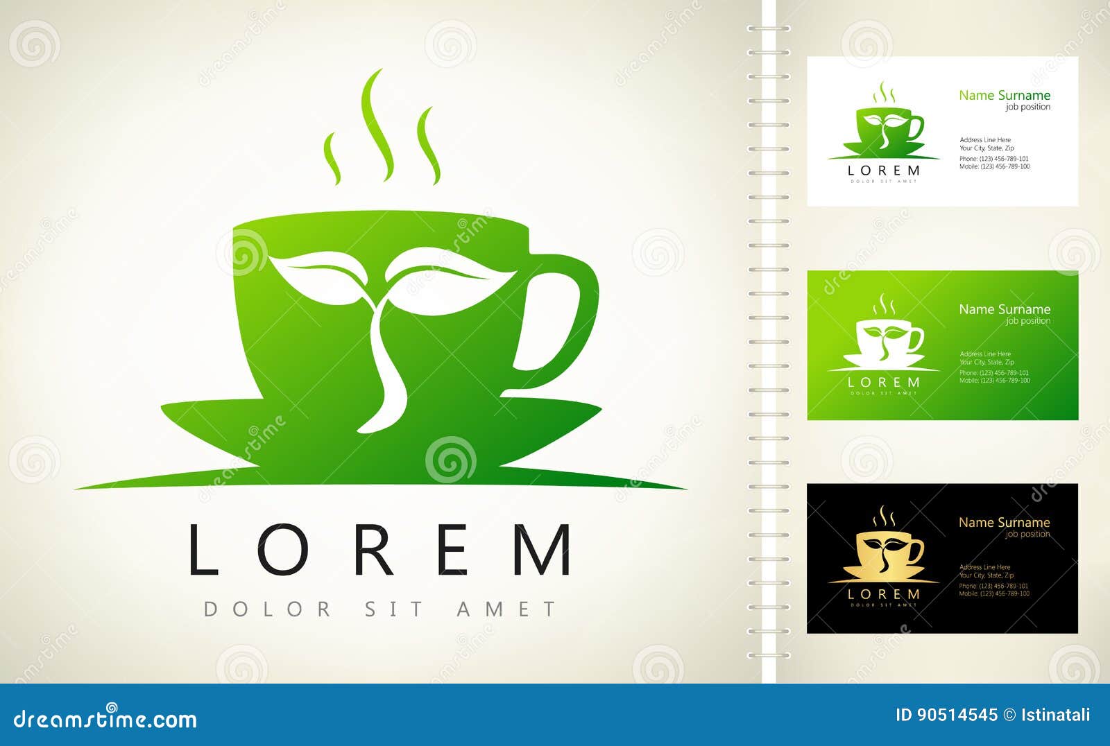 Tea cup logo stock vector. Illustration of brand, logo 90514545