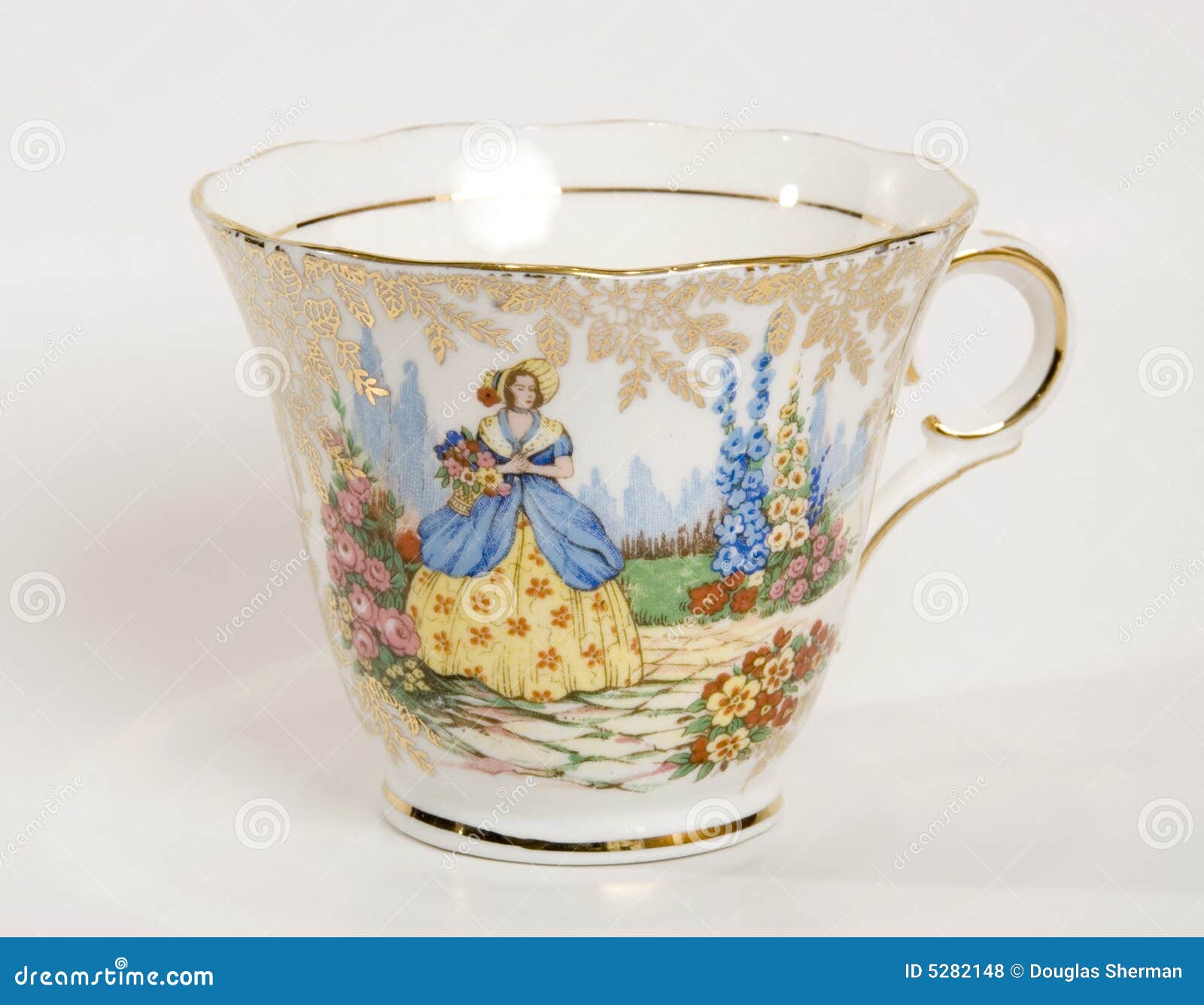 Tea cup no saucer stock photo. Image of ceramic, vibrant 5282148