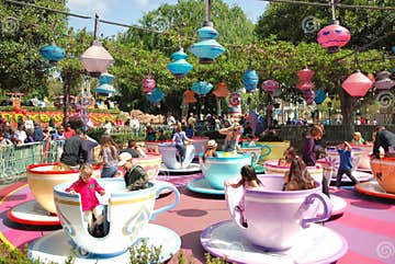 Tea Cup Ride in Fantasyland at Disneyland, CA Editorial Photography ...